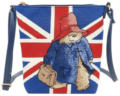 Elegant smal tasje - Paddington Bear - Union Jack - Beertje Paddington