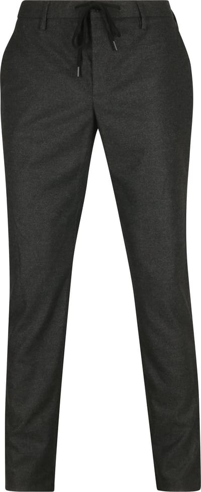Alberto Broek Jump Flanel Antraciet - Maat W 34 - L 34 - Heren - Chino