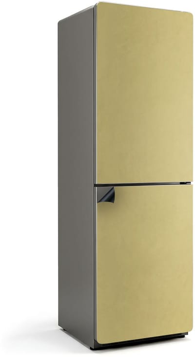 Wallfluent Magnetische Koelkastmat - Geel Koelkast Magneet Sticker - 60 cm x 190 cm - Geel Magnetische Koelkastmat - Magnetisch Koelkastaccessoire - Magnetische Koelkastbekleding - Herbruikbare Magneetmat Koelkast