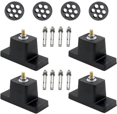 Zware Anti-Vibratie Pads en Beugels Kit - Bescherming voor Klimaatinstallaties