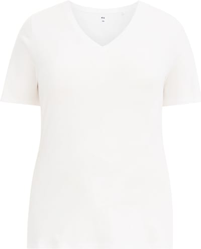 WE Fashion Dames T-shirt met V-hals - Curve