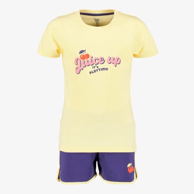 Osaga meisjes sport set geel paars - Maat 110
