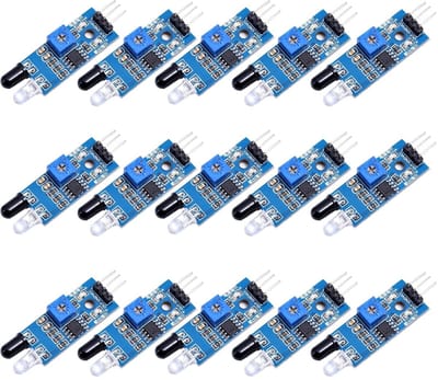 Dailygoody - IR Infrarood Sensor - Obstakelvermijdingssensor - Geschikt voor Arduino en Raspberry Pi - 15 stuks - Betrouwbaar en efficiënt - Idea