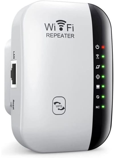 Krachtige draadloze wifi-versterker – 300 Mbps wifi-repeater, wifi-booster, eenvoudig te installeren wifi-extender met WPS-knop [297]