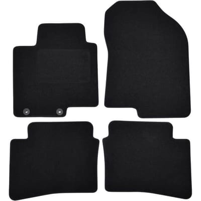 Vloermatten - Hyundai - Bayon - Zwart velours - 4 stuks - Nauwkeurige pasvorm
