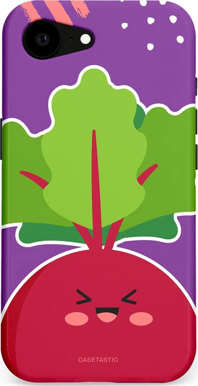 Casetastic Hoesje Geschikt voor Apple iPhone 16e Magsafe - Stijlvolle Beschermende Duo-layer Case - Kawaii Groenten Look