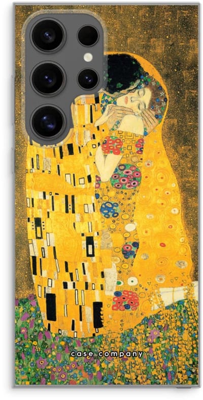 Case Company® - Hoesje geschikt voor Samsung Galaxy S24 Ultra hoesje - Der Kuss - Soft Cover Telefoonhoesje - Bescherming aan alle Kanten en Schermrand