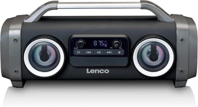Waterdichte Boombox met Bluetooth, FM Radio en Lichteffecten