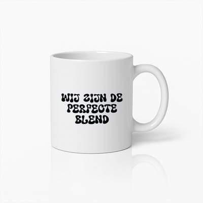 Wij Zijn de Perfecte Blend Mok – Romantische Keramische Koffiebeker voor Stellen en Koffieliefhebbers