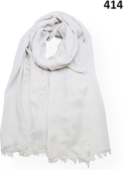 Bamboe lange dames sjaal Fien effen beige natuurlijk materiaal