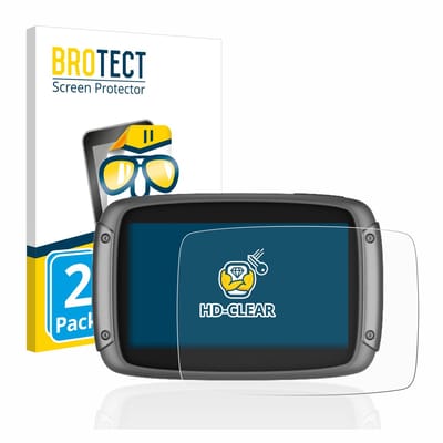 BROTECT - Screenprotector voor TomTom Rider 500 / 550 - Folie Beschermfolie transparant 2 Stuks