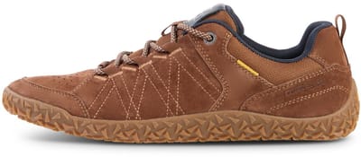 camel active Sneakers van nubuckleer en textiel - Maat menswear-41 - Cognac