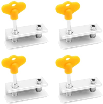 Dailygoods- Schuifraamslot Verstelbaar - Aluminium Beveiligingsslot - Dubbele Lock - Anti-Diefstal - Sleutels - Veiligheid voor Ramen en Deuren - Vensterbeveiliging