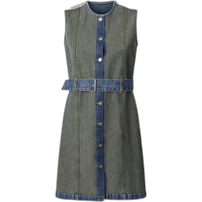 Denim jurk zonder mouwen voor dames Pepe Jeans W11 Rever