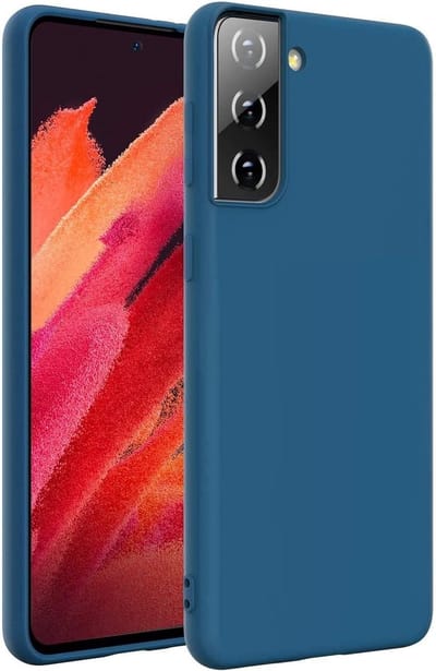 Hoesje Geschikt Voor Samsung Galaxy S21 Plus hoesje - S21 Plus hoesje Navy - Hoesje Geschikt Voor Samsung Galaxy S21 Plus hoesje Nano Liquid siliconen Backcover- hoesje Hoesje Geschikt Voor Samsung Galaxy S21 Plus