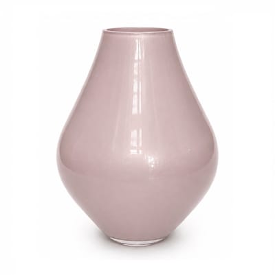 Vaas Lesse | Metallic pastel pink | Medium | mond geblazen glas | Ø19 x H24 cm