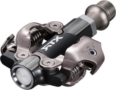 XTR PD-M9200 Pedaal - MTB Pedalen - Fietsen Offroad - Afgerond contactoppervlak - 3 mm - Grijs Zwart