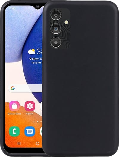 Hoesje Geschikt voor Samsung Galaxy A14 5G Silicone back cover - Zwart hoesje