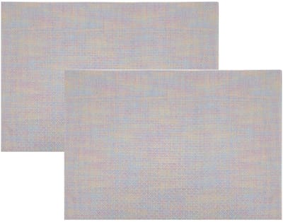 Cosy & Trendy Placemats - 4x - rechthoekig - metallic pasteltinten - geweven - 30 x 45 cm