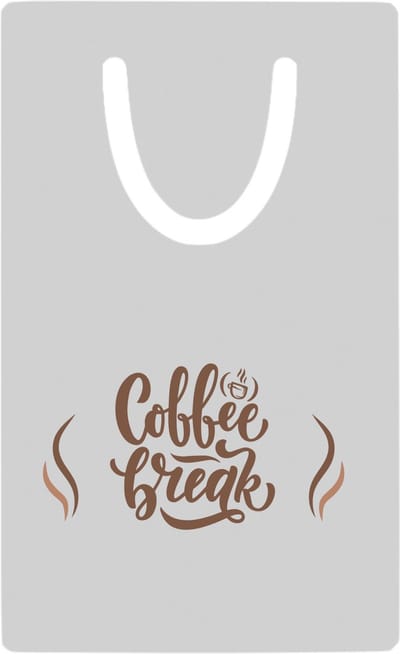 Hacebo® - coffee break metalen boekenlegger - Koffie - koffie drinkers/liefhebbers - verjaardagscadeau - cadeau - kado - geschenk - verjaardag - collega's Bladwijzer boekenleggers - 7.6 cm x 5cm