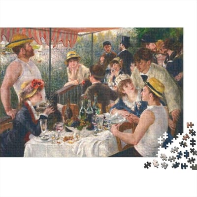 Puzzel 1000 Stukjes - Legpuzzel Volwassenen - Ontspanning Thuis - Gerecycled Materiaal - 52x38cm - Eetscène