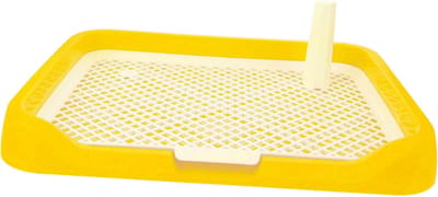 Hondentoilet Tray - Urinebak Binnen - Zindelijkheidstraining Honden - Spatwaterdicht Ontwerp - 45.5 x 35 cm - Geel