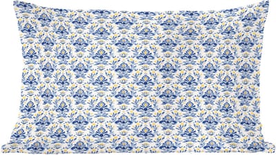 Sierkussens - Kussentjes Woonkamer - 60x40 cm - Frans - Citroen - Royaal - Blauw - Geel