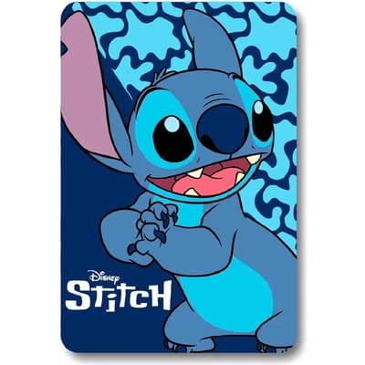 Disney Lilo en Stitch fleece deken Plaid blauw