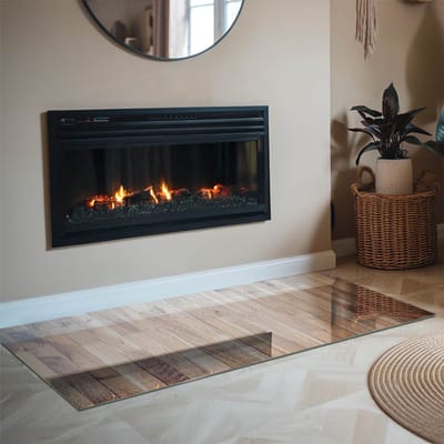 Coloray Vloerplaat Houtkachel - Plaat voor Onder Kachel - 140 cm x 70 cm - Kachel Vloerplaat - Bruin Vloerplaat Kachel - Onderplaat Voor Houtkachel - Vloerplaat Openhaard - Houtkachel Accessoires - Verwarmingsaccessoires
