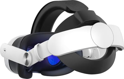 Somstyle Comfort Elite Strap Geschikt voor Meta Quest 3 VR-Bril - Verstelbaar - Hoofdkussen Accessoires - Wit