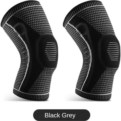Sport Kniebeschermers Ondersteuning Kniebrace Patella Mediaal Sterk Meniscus Siliconen Compressie Bescherming Hardlopen Basketbal M
