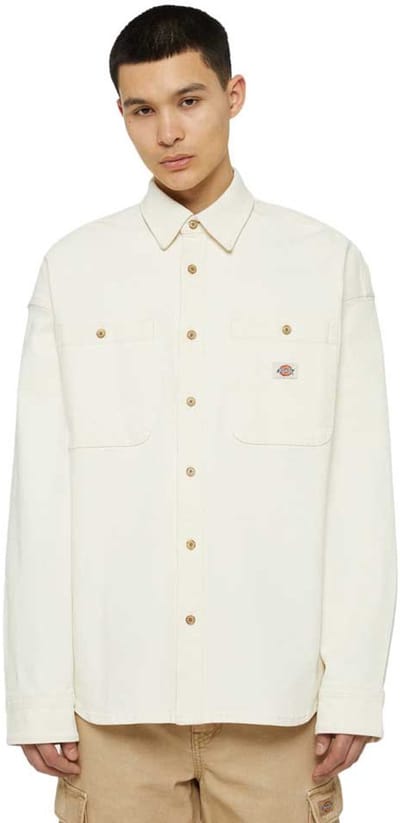 Dickies Houston Overhemd Met Lange Mouwen Beige M Man