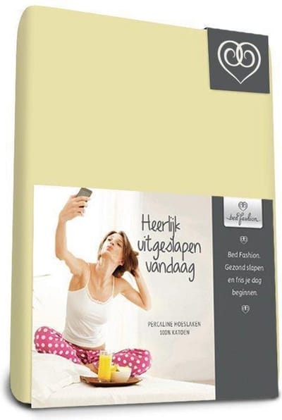 Bed-Fashion katoenen hoeslaken Terra - 90 x 220 cm - Terra
