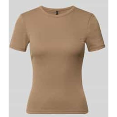 slim fit T-shirt met viscose model 'LUPE'