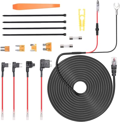 Radar Detector Kabel - Stroomkabel Set - Voertuig Installatie - Universele RJ11 Connector - 19.9 x 14.5 cm - Zwart