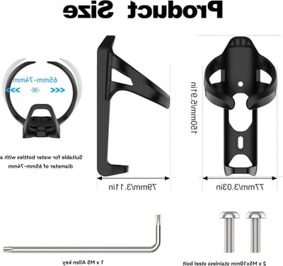 Waterdichte Fiets Waterfles Houder met AirTag Bevestiging - Universele Fiets Cup Holder voor Veiligheid en Gemak