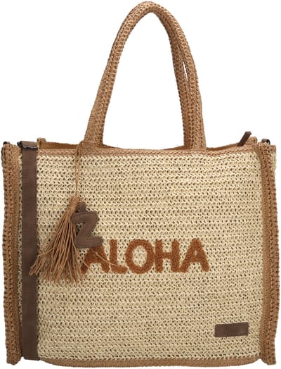 Zebra Trends Moana Shopper - Riet - Schoudertas - Dames - Zomer - Tote Bag - Dames Tas - Natuur