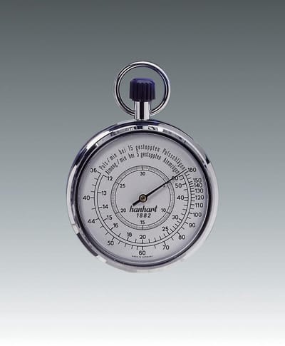 Hanhart mechanische stopwatch pols / pulse / hartslag 112.7001-00 - 1/10 sec - 30 min
