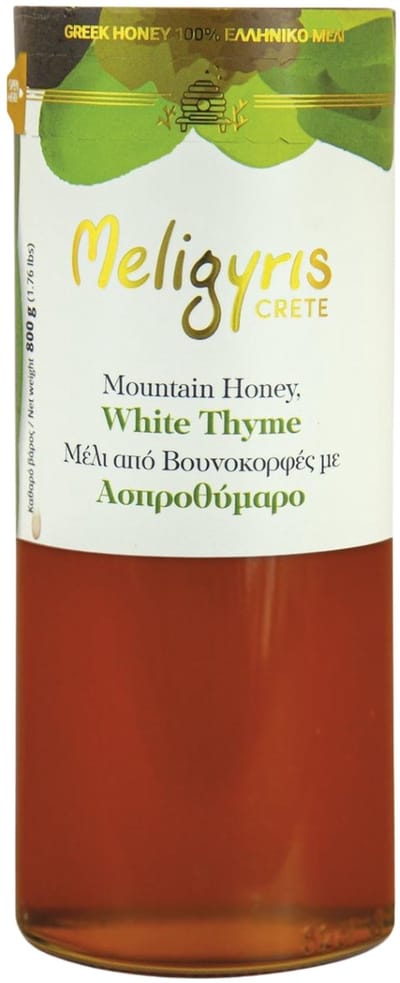 Witte Tijmhoning - Onbewerkt & Puur - Rauwe Honing - 800g - Meligyris
