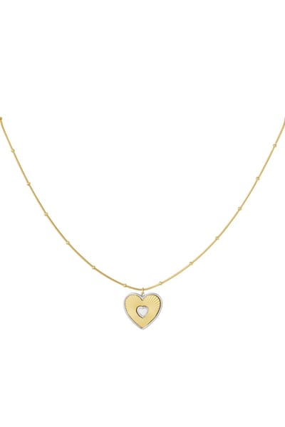 Ketting lover heart - Goud kleur