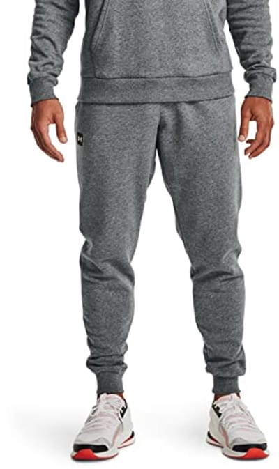 Heren Joggingbroek van Fleece voor Sport en Vrije Tijd, Zwart