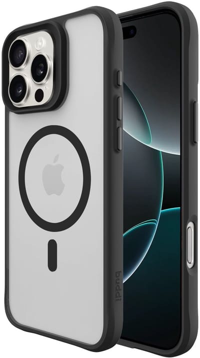 Buddi Hybrid - Hoesje Geschikt voor Apple iPhone 16 Pro - Compatibel met MagSafe - Back Cover met Magneet - Magnetische Beschermhoes - Matte Zwart