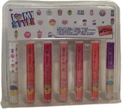 7 Days lipgloss - Multicolor - Geur & Glitter - Kinderen - Meiden - Fashion - Trend