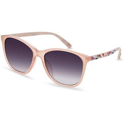 Ted Baker TB1646 Delfi 203 transparant roze grijs gradiÃ«nt zonnebril