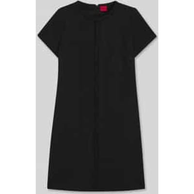 Kokerjurk van katoen-bouclé model 'KIFARA'