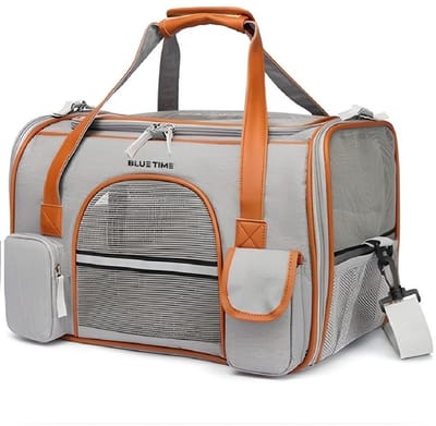 BlueTime ® - Hondentas - Kattentas - Draagtas Hond - Draagtas Kat - Transporttas Hond - Transporttas Kat - Reistas Hond - Reistas Kat - Draagzak Hond - Draagzak Kat - Pet Carrier - Dog Carrier - Cat Carrier - Pet Travel Carrier - Katten Reismand