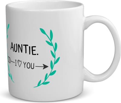 Akyol - auntie i love you koffiemok - theemok - Tante - de liefste tante - verjaardag - cadeautje voor tante - tante artikelen - kado - geschenk - 350 ML inhoud