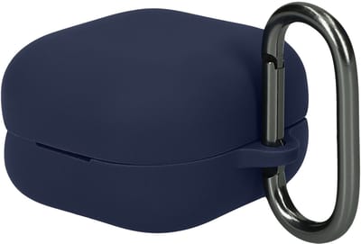 kwmobile cover voor oordopjes case - geschikt voor Sony LinkBuds Clip WF-LC900 - Trendy beschermhoes draadloze oordopjes in donkerblauw
