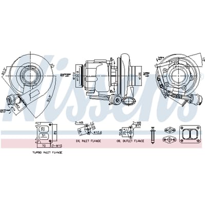 Supercharger, drukvulling NISSENS 93717