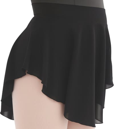 Dancer Dancewear® Balletrokje zwart | "Prelude" | Meisje | Tactel & Stretch voile | Maat 110/116 | 6 Jaar